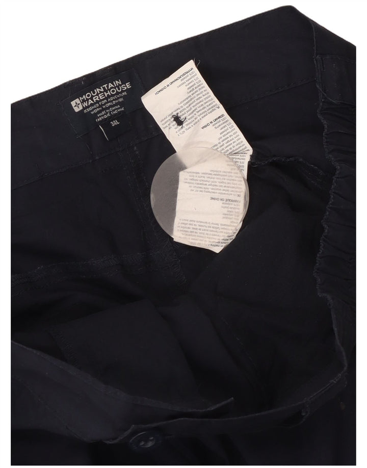 Spodnie damskie Mountain Warehouse Straight Cargo W36 L34 Granatowe