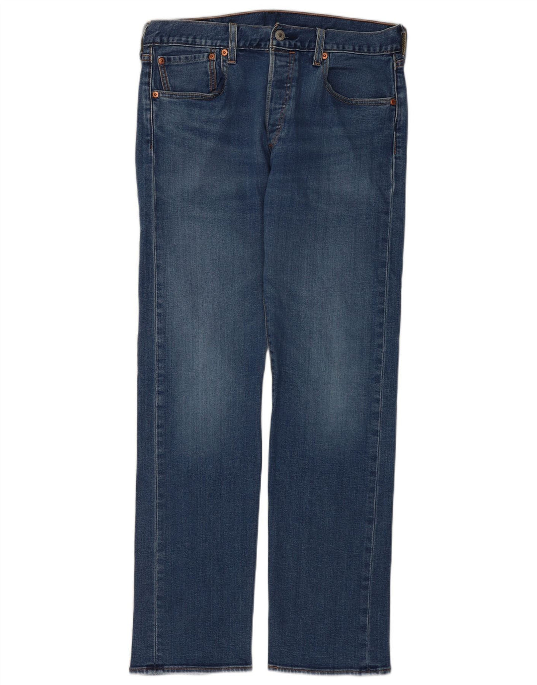 Męskie jeansy Levi's 501 Straight W32 L32 Niebieskie bawełniane