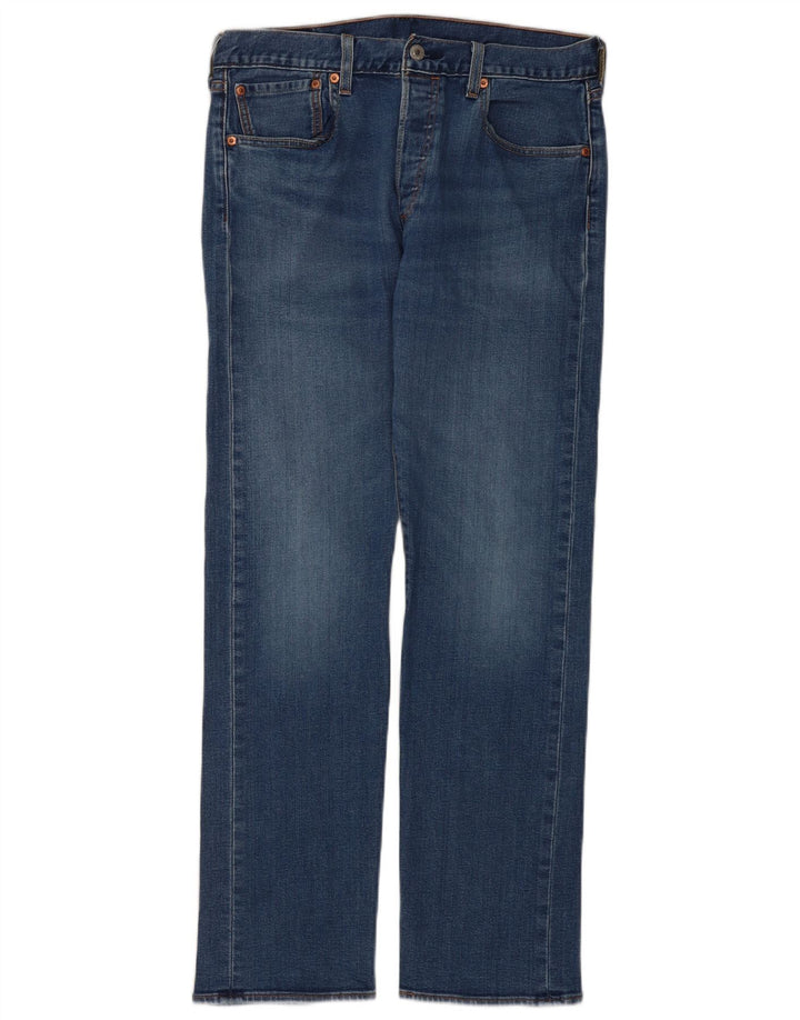 Męskie jeansy Levi's 501 Straight W32 L32 Niebieskie bawełniane