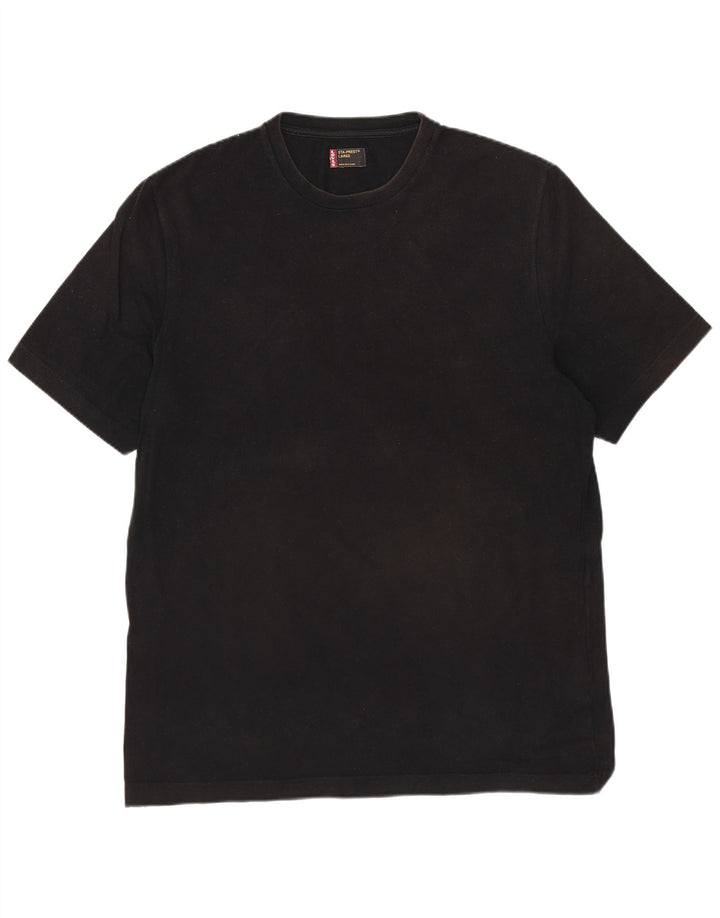 Męski T-shirt LEVI'S, duży, czarny, bawełniany