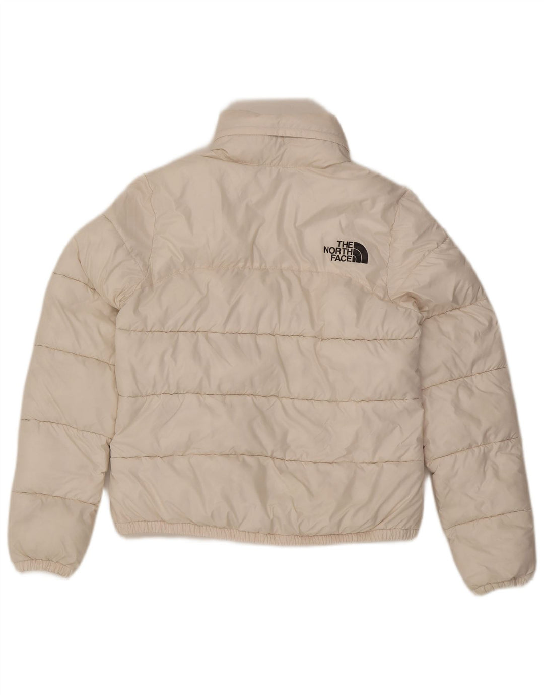 Damska wyściełana kurtka z kapturem The North Face UK 10, mała, biała, poliestrowa