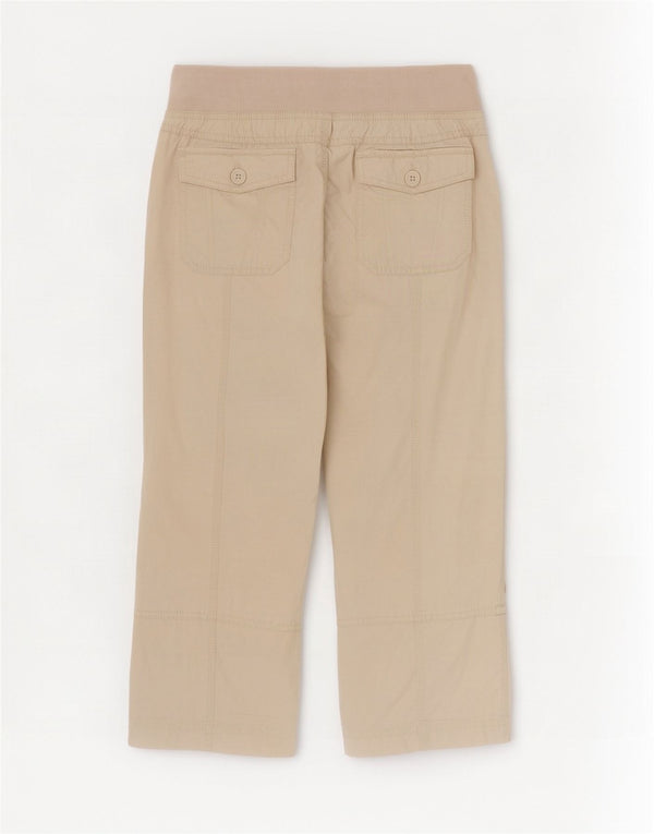 Spodnie damskie Capri Tommy Hilfiger małe W30 L21 beżowa bawełna