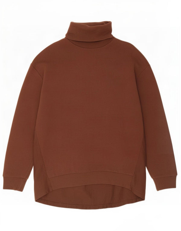 Damski sweter oversize Zara UK 10, mały, brązowy, bawełniany