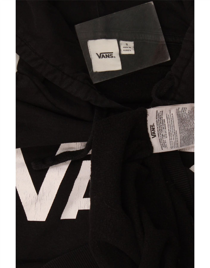 Męski sweter z kapturem Vans z grafiką, mały, czarny, bawełniany