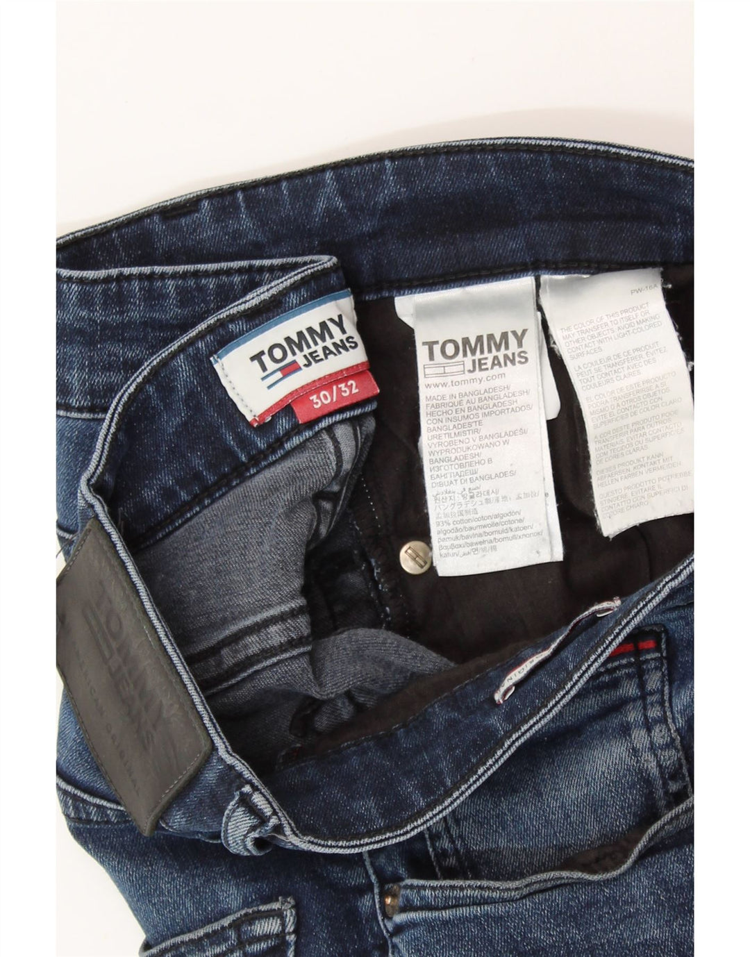 Męskie jeansy slim fit TOMMY HILFIGER W30 L32 Niebieskie, bawełniane