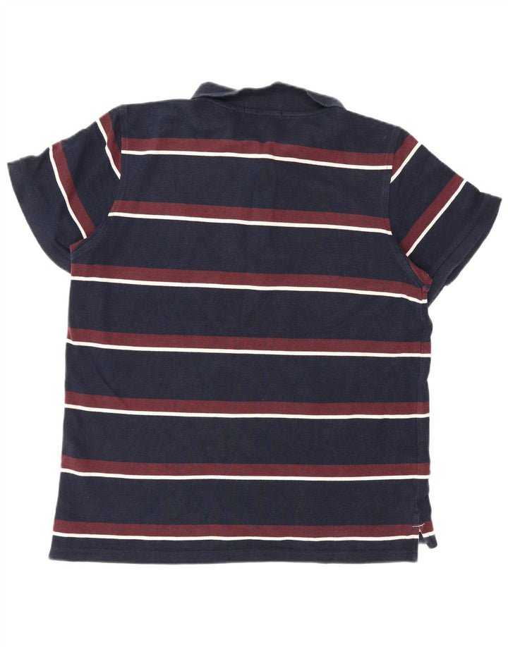 Męska koszulka polo Lyle & Scott Heritage, bawełniana w średnie granatowe paski