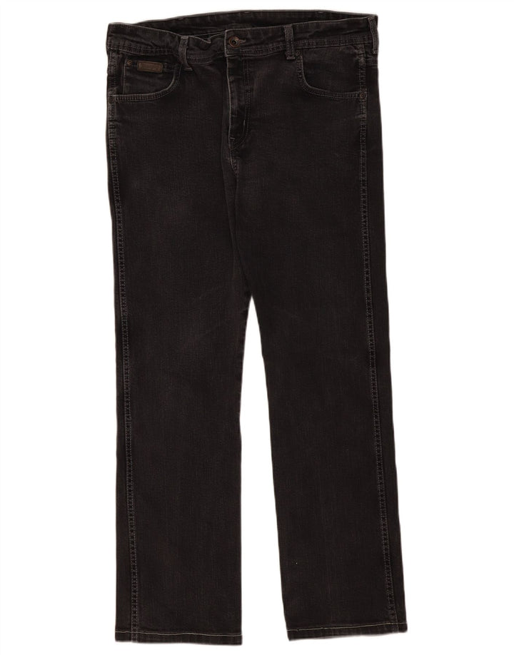 Męskie jeansy Wrangler Clyde Straight W36 L30 Szara bawełna