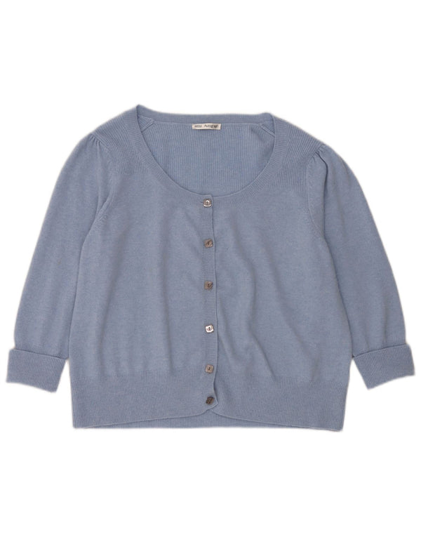 Marks & Spencer Damski sweter kardigan UK 22 3XL Niebieski kaszmir