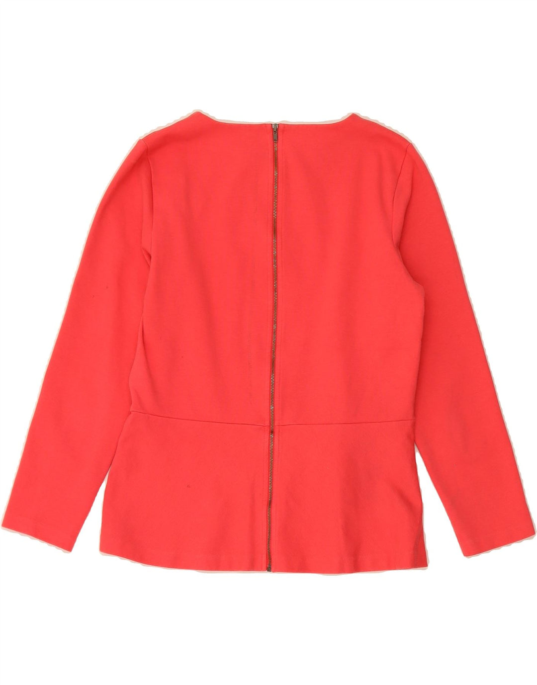 J. CREW Womens Top Long Sleeve UK 12 Medium Red Cotton Vintage J. Crew and Second-Hand J. Crew from Messina Hembry 