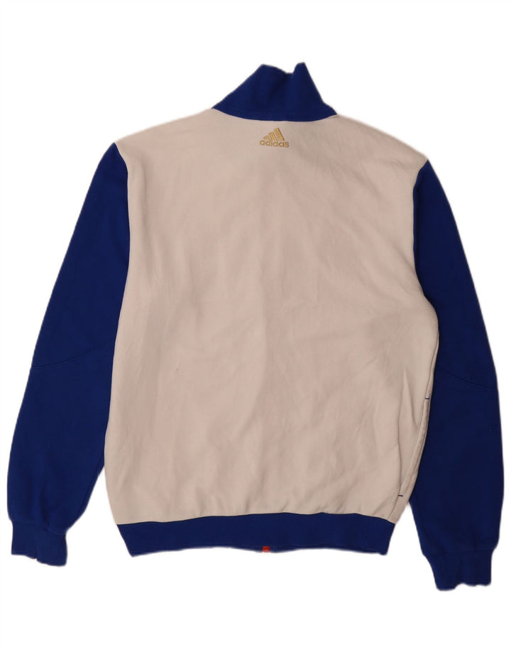 Adidas Męska bluza dresowa Top Jacket Medium White Colorblock Cotton