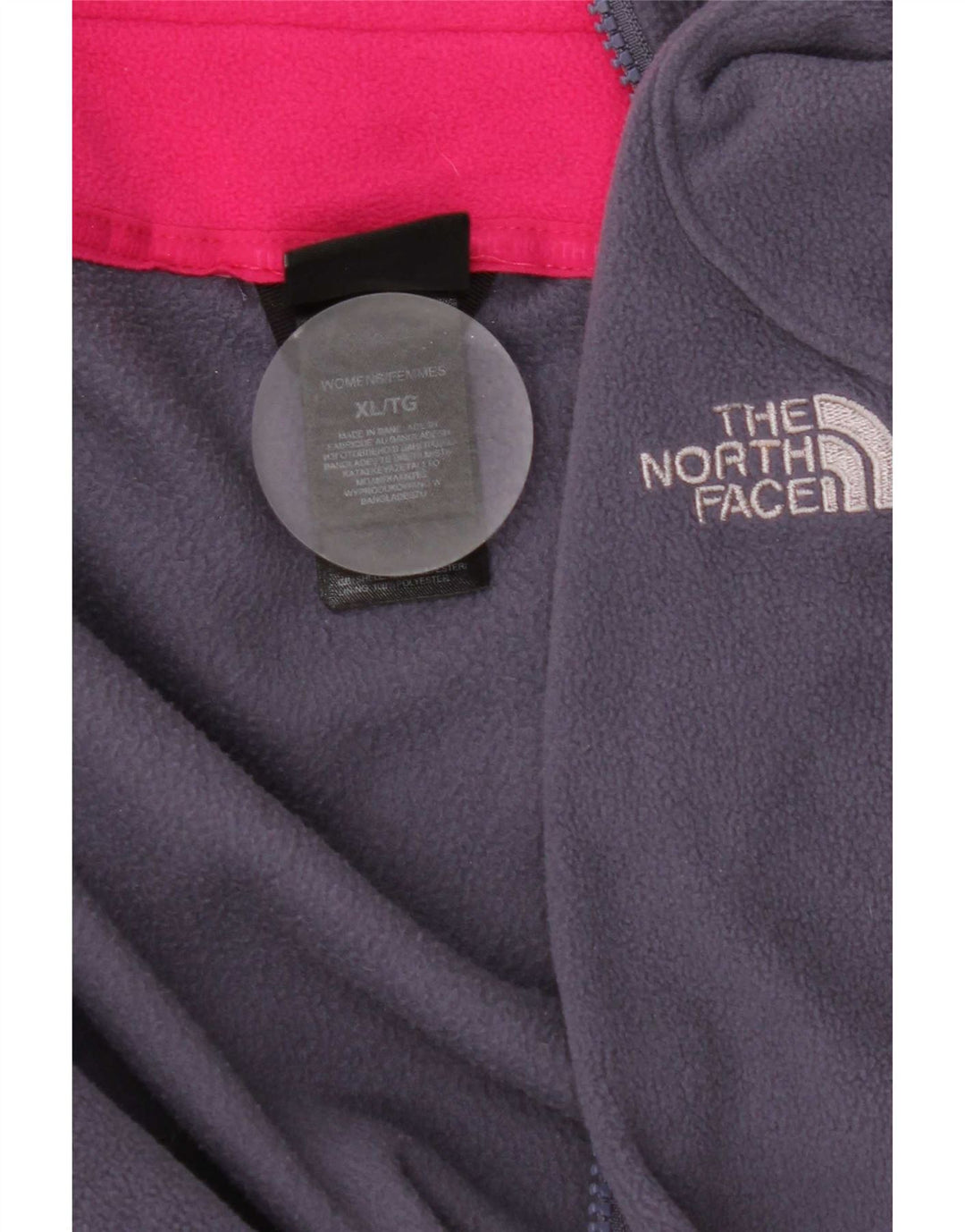 Damska kurtka polarowa The North Face UK 18 XL, fioletowa, poliestrowa