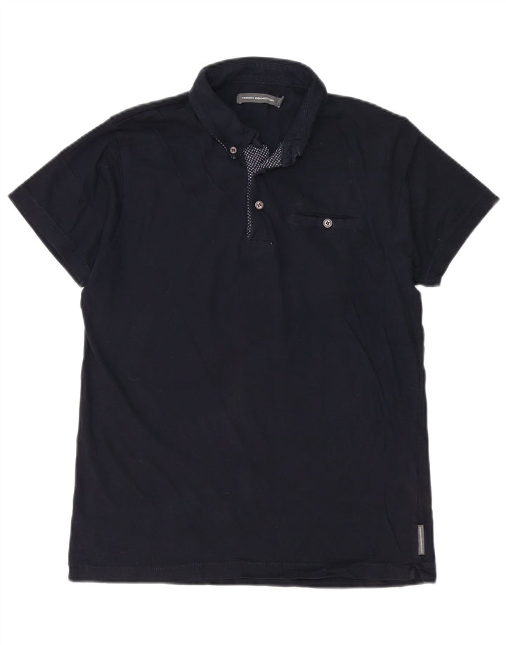 Męska koszulka polo French Connection, średnia, granatowa, bawełniana