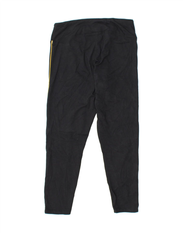FILA Womens Graphic Capri Leggings UK 10 Small Black Cotton Vintage Fila and Second-Hand Fila from Messina Hembry 