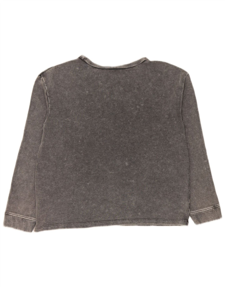 Damska bluza Guess Graphic Jumper UK 16, duża, szara bawełna
