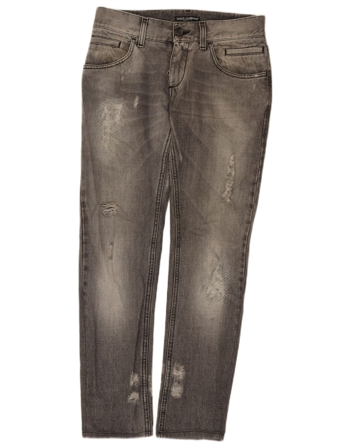 Damskie jeansy Dolce & Gabbana w trudnej sytuacji IT 44 Medium W30 L31 Szare