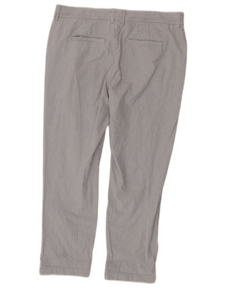 Regularne, krótkie spodnie damskie Fat Face UK 12 Medium W32 L25 Szare paski