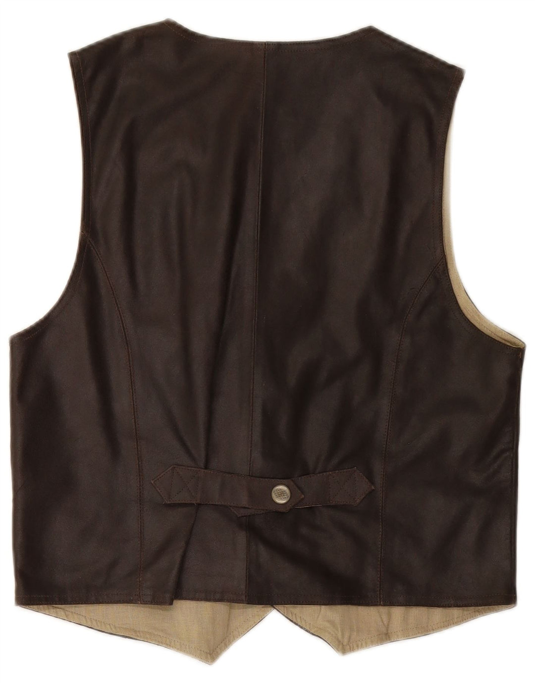 Męska kamizelka skórzana VINTAGE duża brązowa skóra
