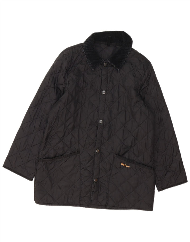 Damska pikowana kurtka Barbour UK 18 XL, czarna, poliamid