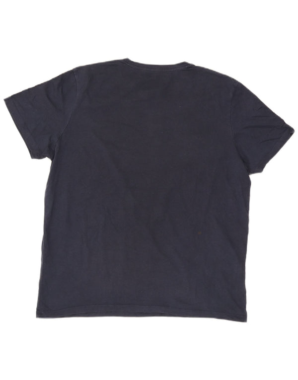 T-shirt męski Jack & Jones Top XL, granatowy, bawełniany