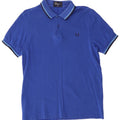 Męska koszulka polo Fred Perry Slim Fit, średnia niebieska, bawełniana