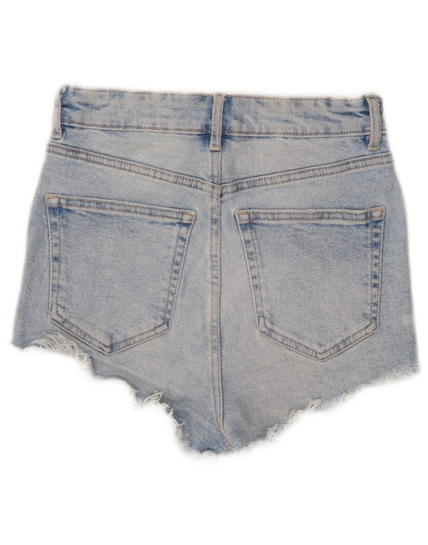 Damskie spodenki jeansowe Zara w trudnej sytuacji EU 34 2XS W24, niebieska bawełna