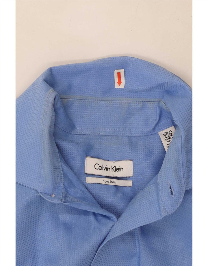 Koszula męska Calvin Klein rozmiar 14 1/2 15 Mała niebieska bawełna