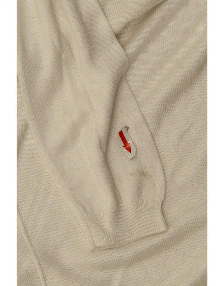 Marks & Spencer Damski sweter oversize z okrągłym dekoltem, UK 10, mały, biały