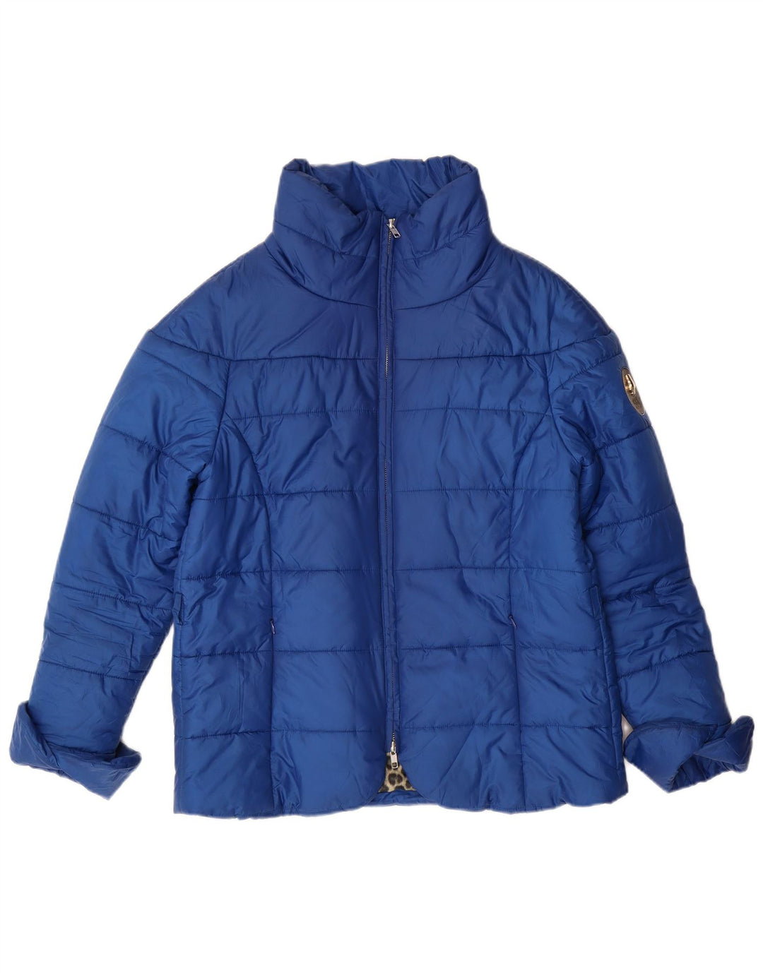 Damska ocieplana kurtka CAVALLI IT 46, duży, niebieski poliester