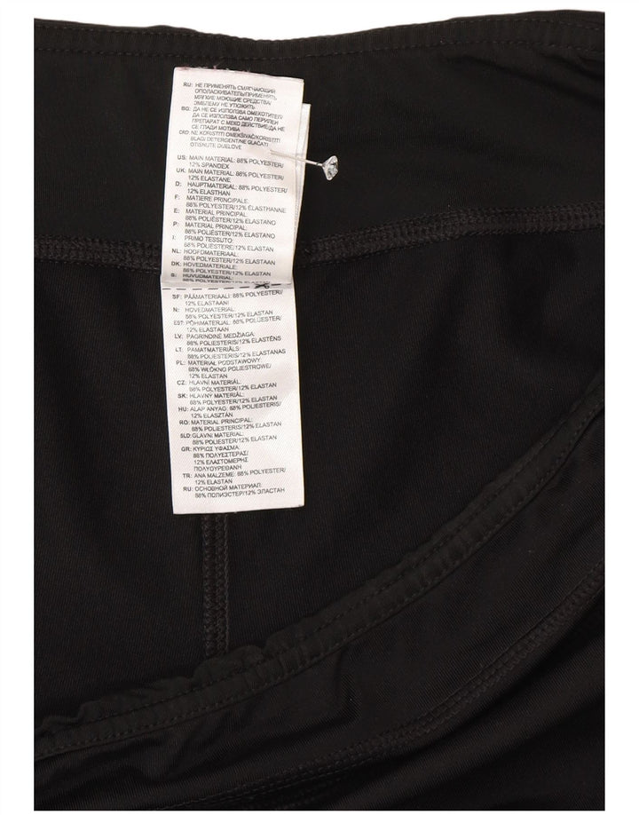 Damskie spodnie dresowe Adidas Climalite UK 16/18, duże, czarne, poliestrowe