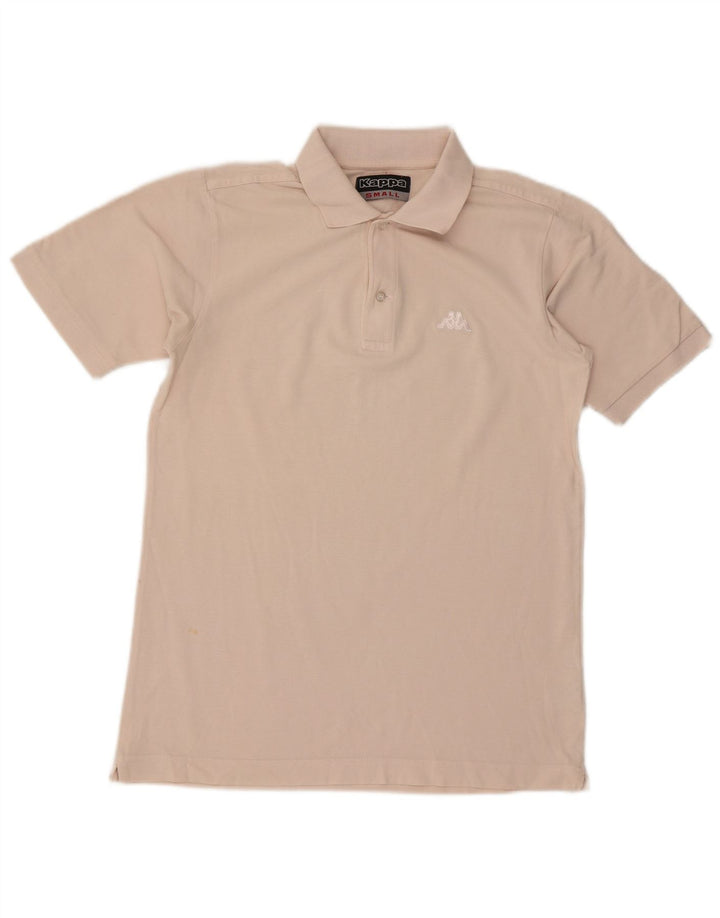 Męska koszulka polo Kappa, mała, różowa, bawełniana