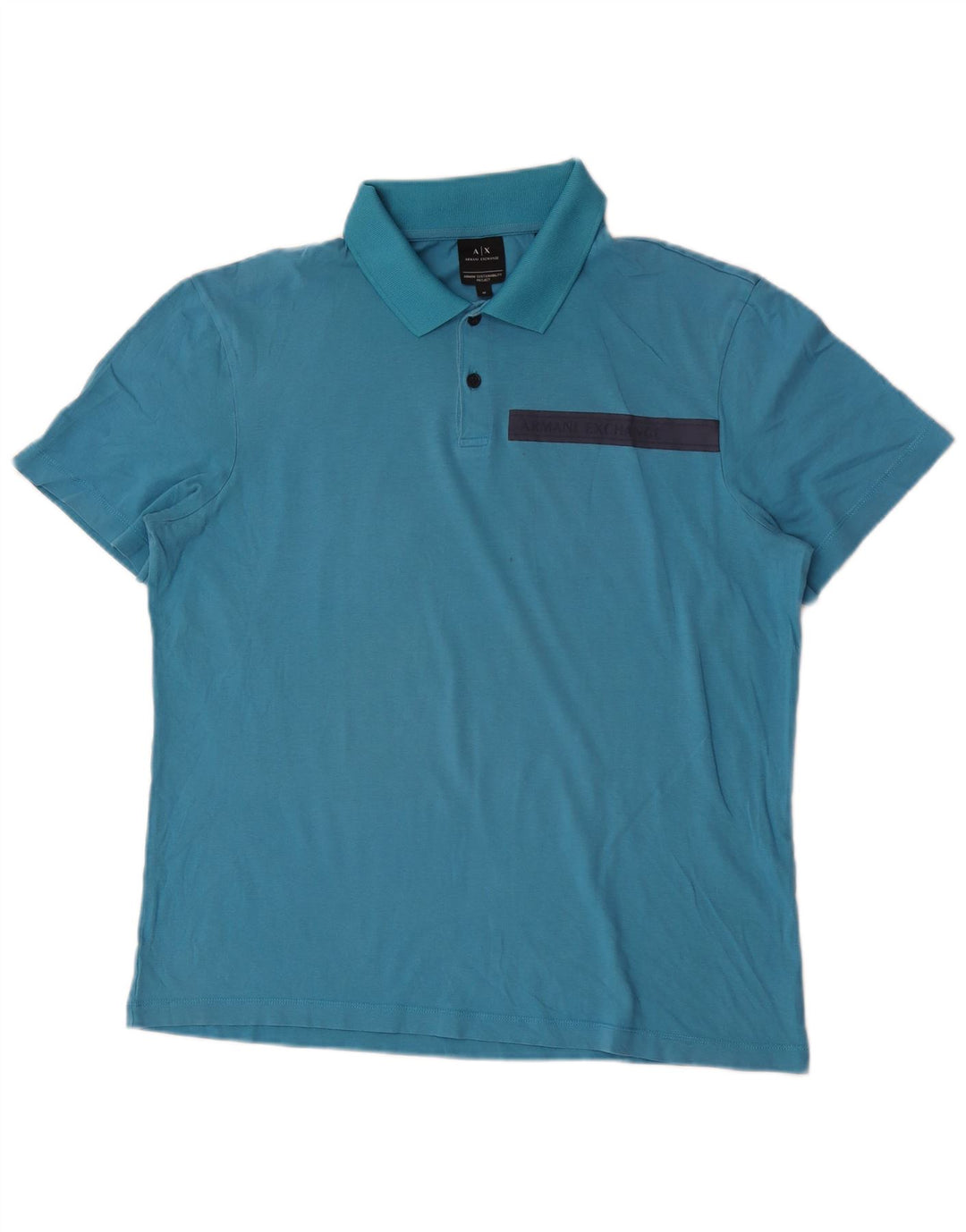 Męska koszulka polo Armani Exchange w kolorze średnioniebieskim