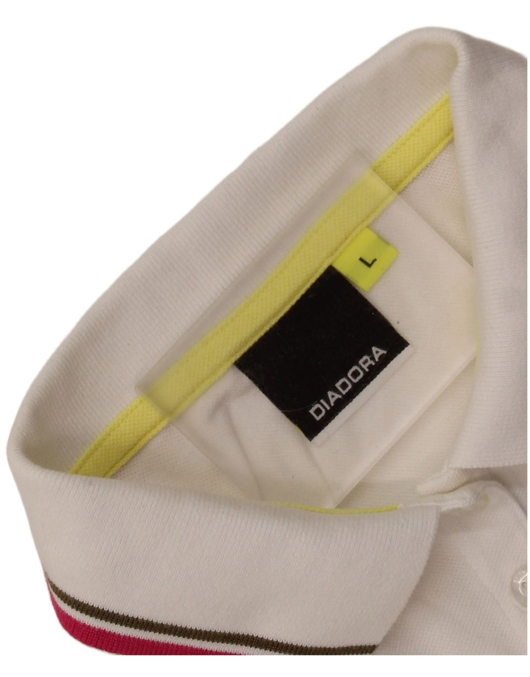 Damska koszulka polo DIADORA UK 14, duża, biała