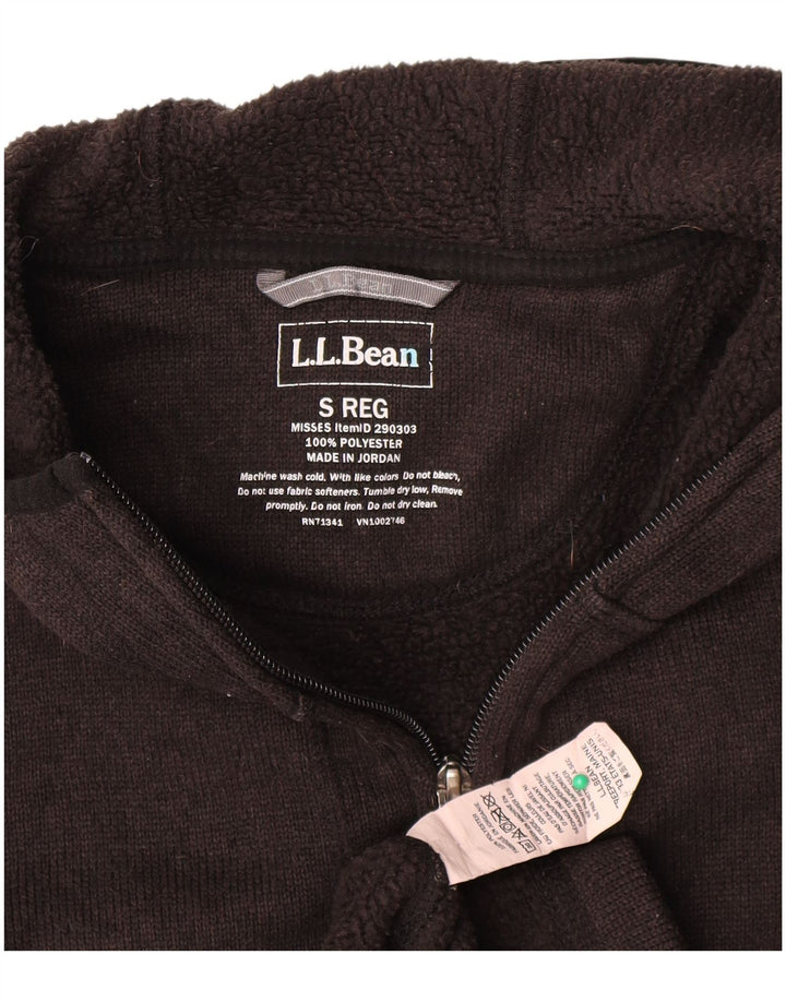Damski płaszcz z kapturem L.L.Bean UK 10, mały, szary poliester