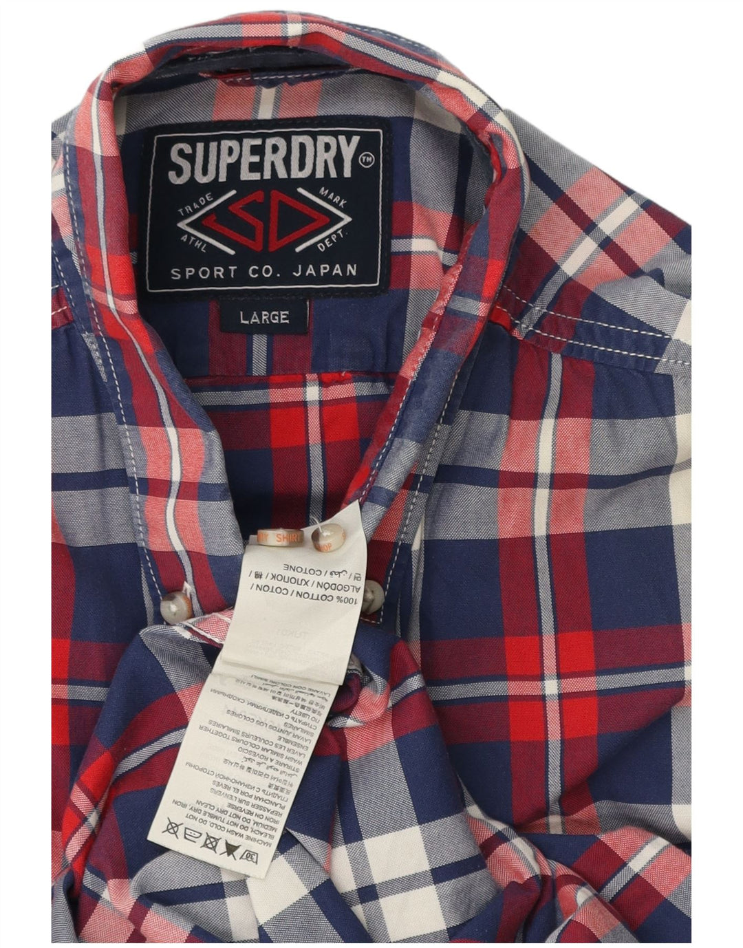 Koszula męska Superdry, duża, wielobarwna, bawełniana krata