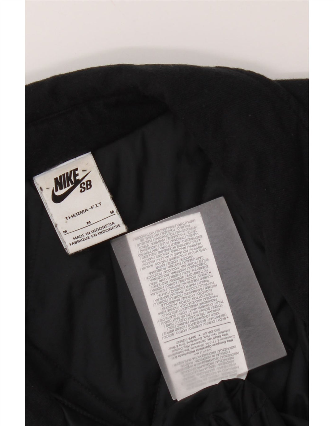 Męska kurtka wyściełana Nike Therma-Fit UK 38, średnia czarna bawełna