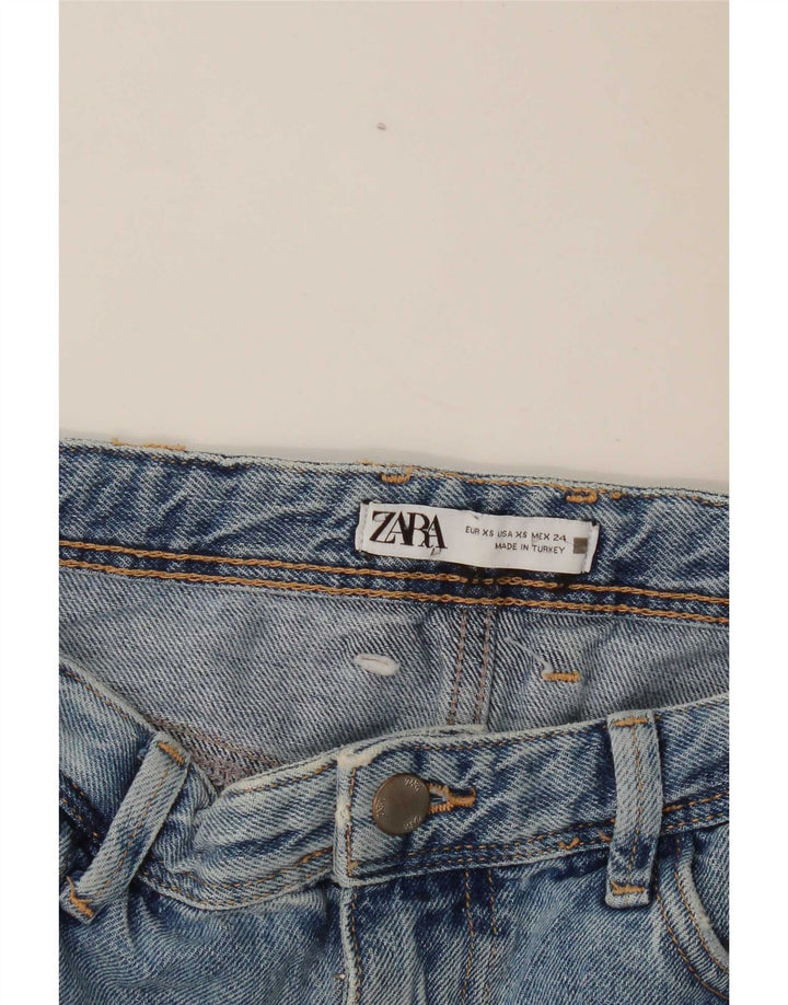 Damska spódnica jeansowa Maxi w trudnej sytuacji Zara XS W24 niebieska