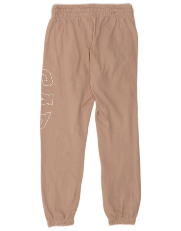 Gap Womens Graphic Tracksuit Trousers Joggers UK 6 XS Pink Cotton