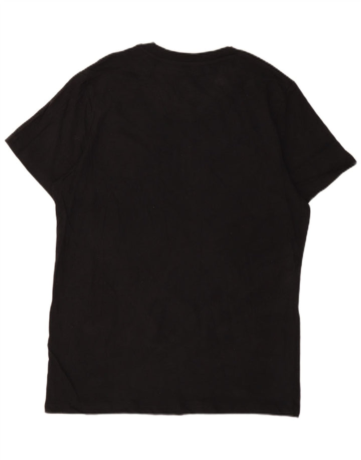 Męski T-shirt JACK & JONES, duży, czarny, bawełniany