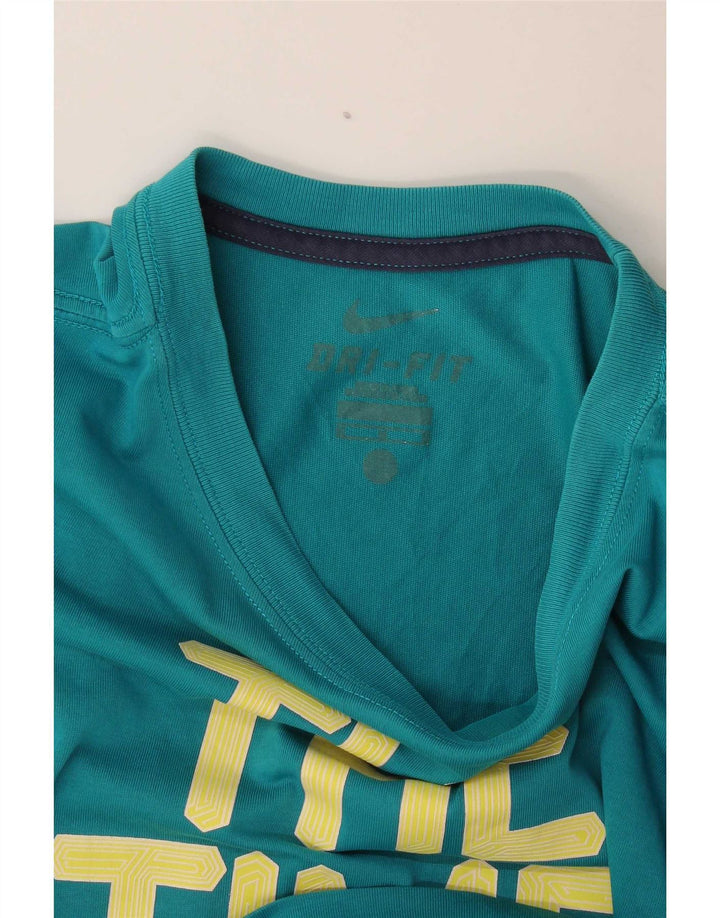 Męski T-shirt Nike Dri Fit Graphic Top w kolorze średniego turkusu