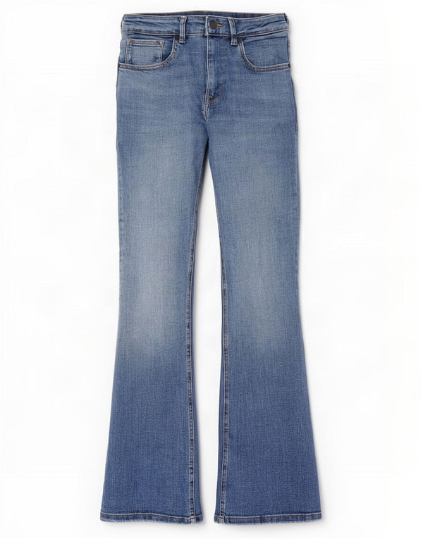 Damskie jeansy rozkloszowane Zara EU 38 Small W28 L33 Niebieskie bawełniane