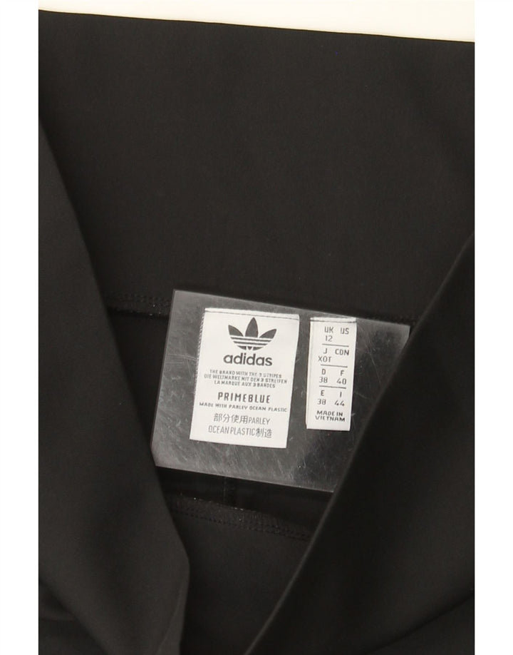 Damskie spodenki sportowe ADIDAS UK 12, średni czarny poliester