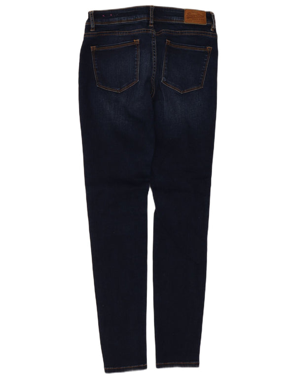 Superdry Womens Alexia Jegging Jeans W27 L30 Navy Blue Cotton