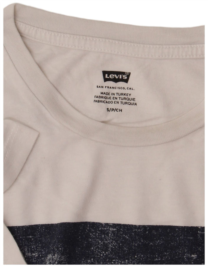 Męski T-shirt z grafiką Levi's, mały, biały