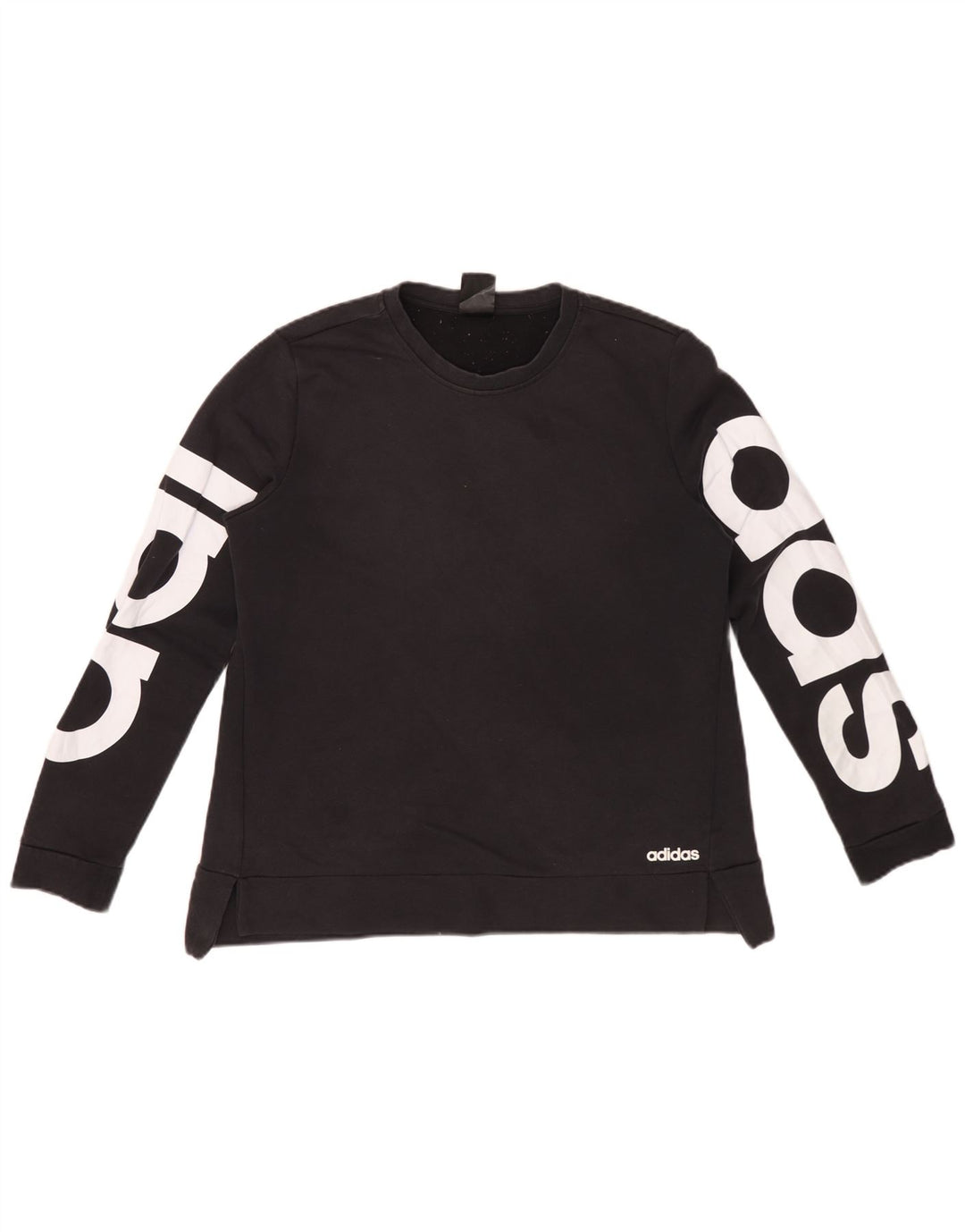 Damska bluza Adidas Climalite Graphic Jumper IT 44 Średnia czarna bawełna