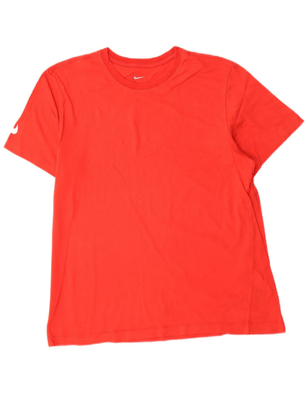 T-shirt męski Nike, duży, czerwony, bawełniany