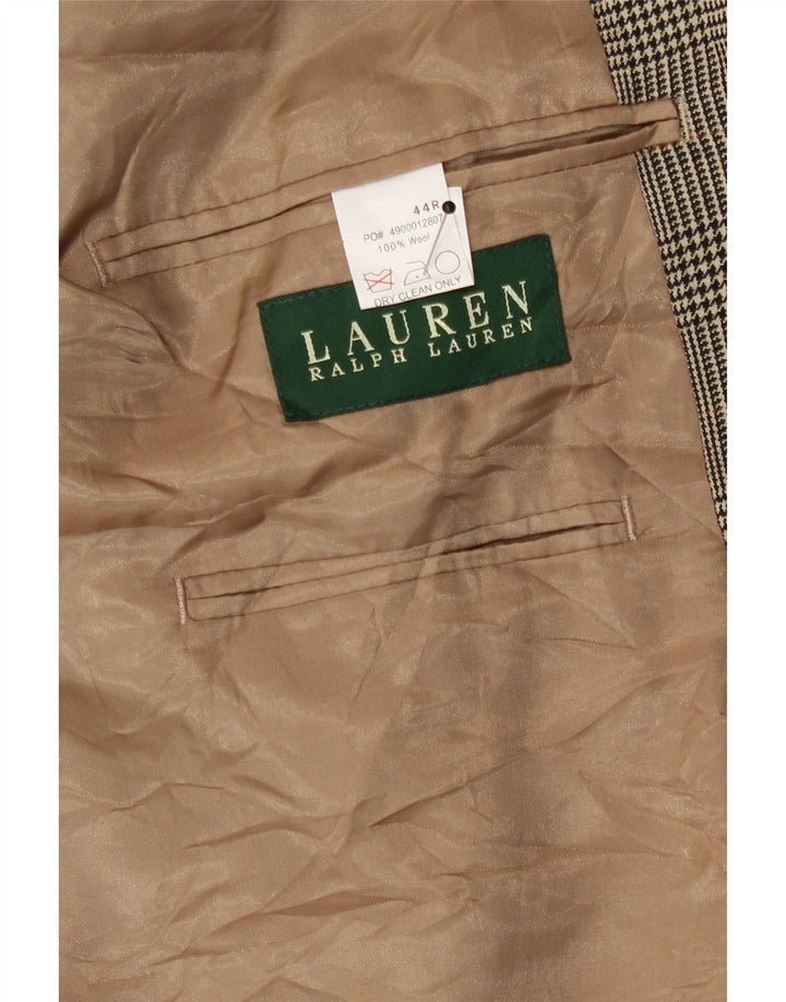 Polo Ralph Lauren Męska marynarka zapinana na 2 guziki UK 44 2XL Beżowa pepitka