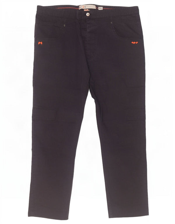 Spodnie męskie Slam Slim Casual IT 54 2XL W38 L27 Granatowa bawełna