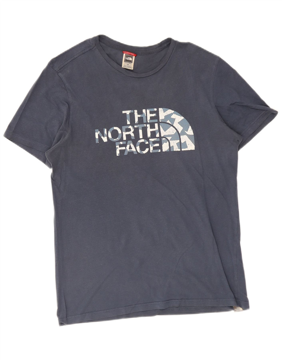 Męski t-shirt z grafiką The North Face, kolor średni niebieski