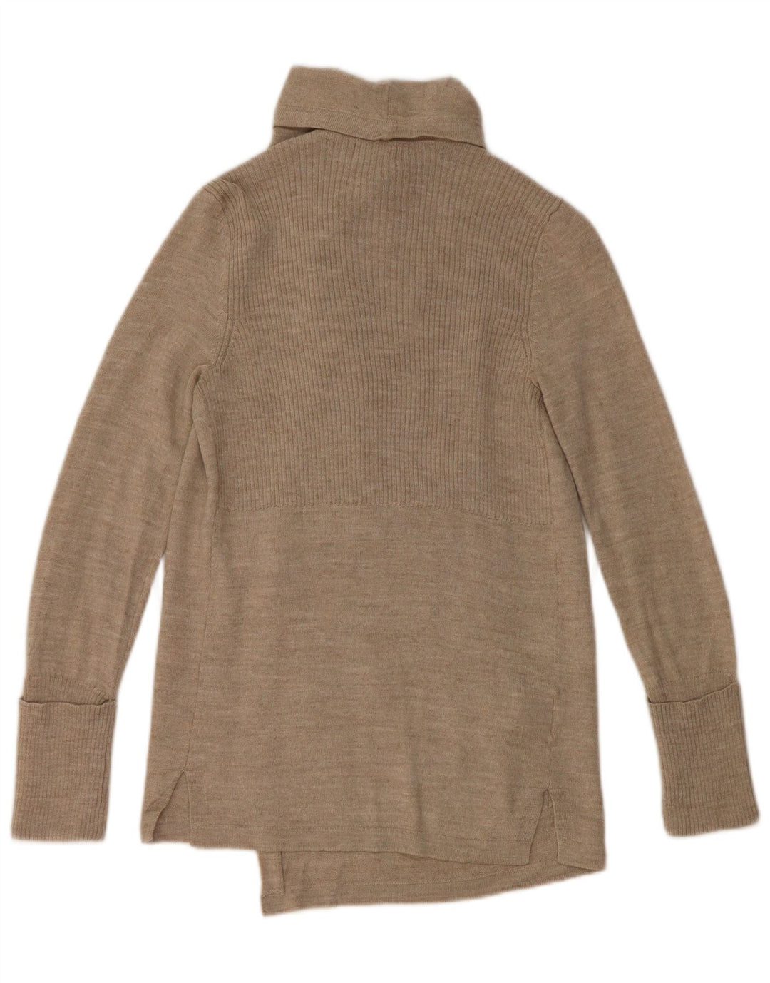 Sweter damski EDDIE BAUER z otwartym kardiganem UK 6 XS, beżowy, akrylowy