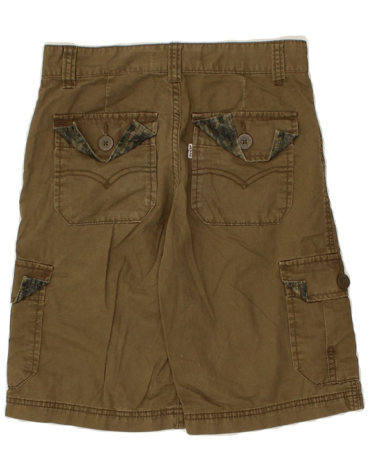 LEVI'S Boys Cargo Shorts 9-10 Years W26 Khaki Cotton Vintage Levi's and Second-Hand Levi's from Messina Hembry 